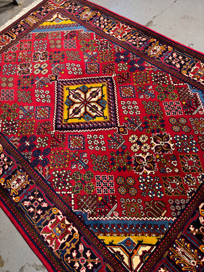 Hand-knotted Khossrowabad-Meimeh , Persia 191x132cm | Rug# 5603