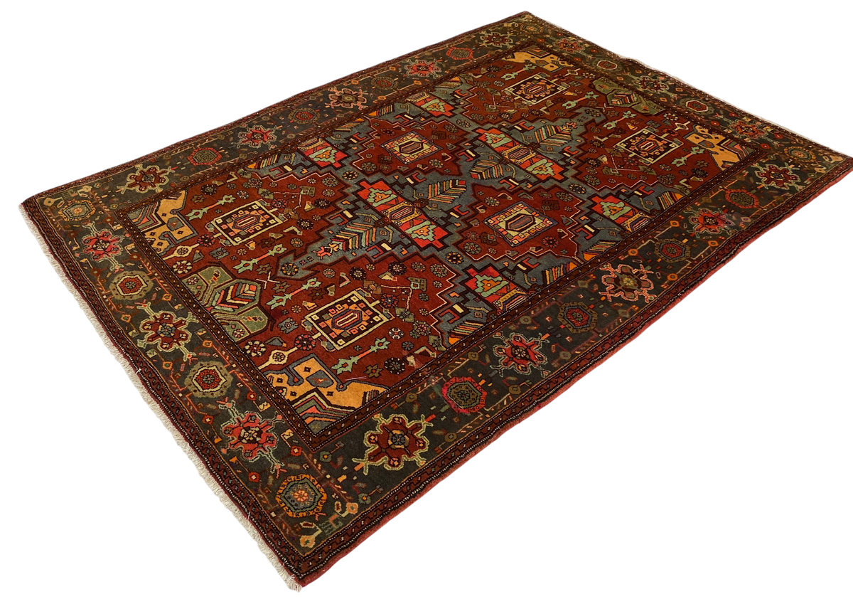 Persian Geometric Tribal Rug 220x145 cm | Rug# 5773