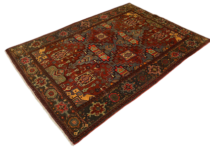 Persian Geometric Tribal Rug 220x145 cm | Rug# 5773