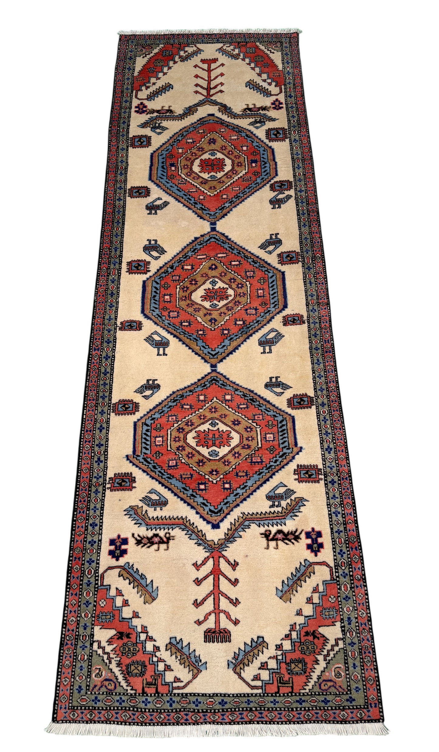 Vintage Ardebil, circa 1960, Persia,  306x97cm | Rug# 6001