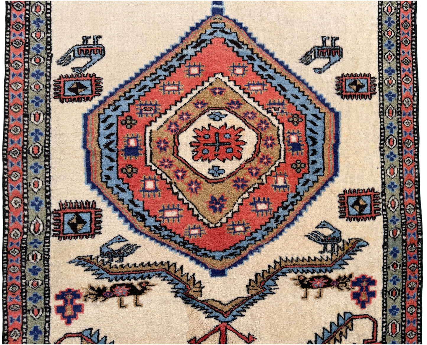 Vintage Ardebil, circa 1960, Persia,  306x97cm | Rug# 6001