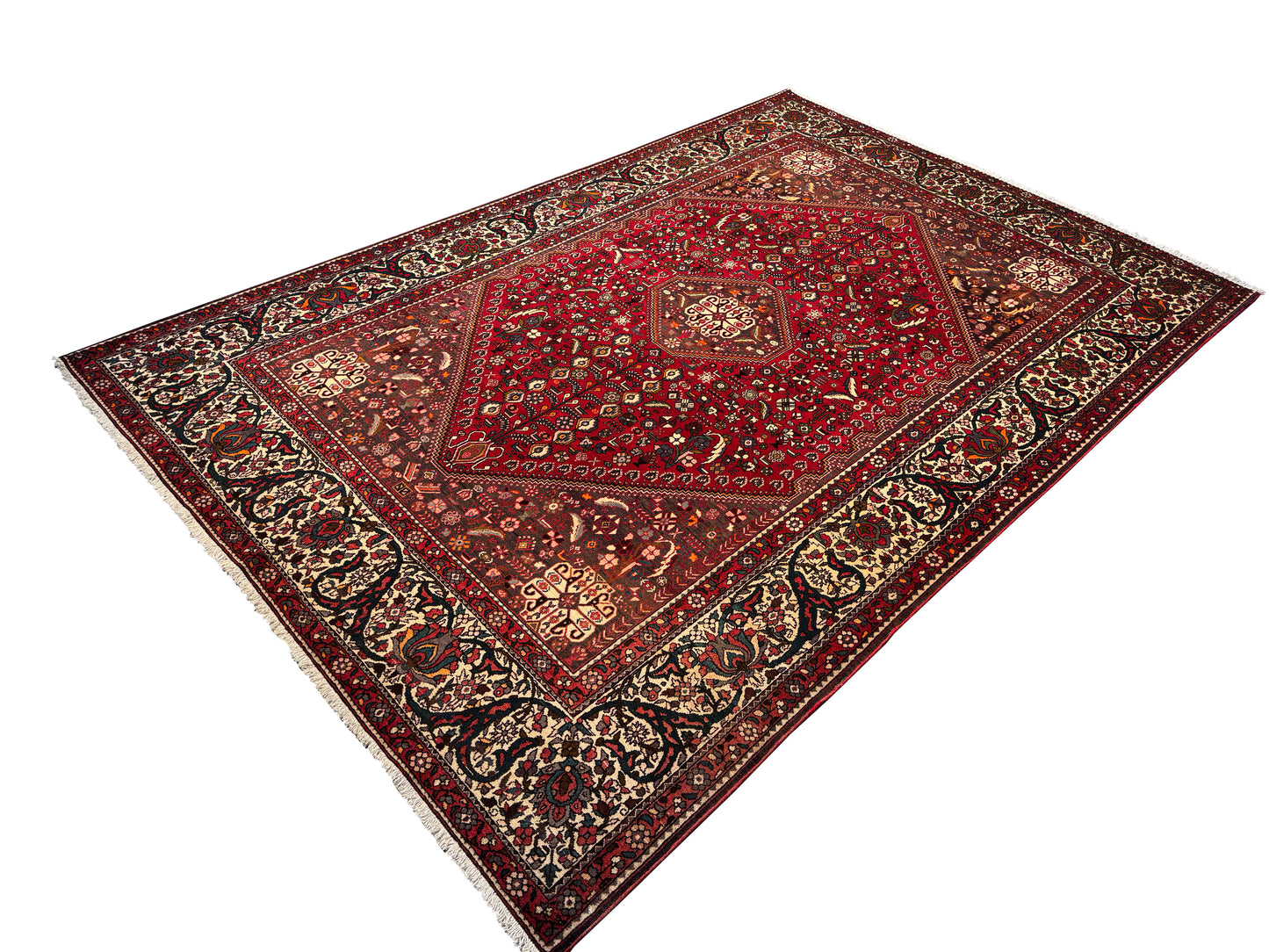 Collectable vintage mid century Abadeh, Persia 310x206cm | Rug# 6029