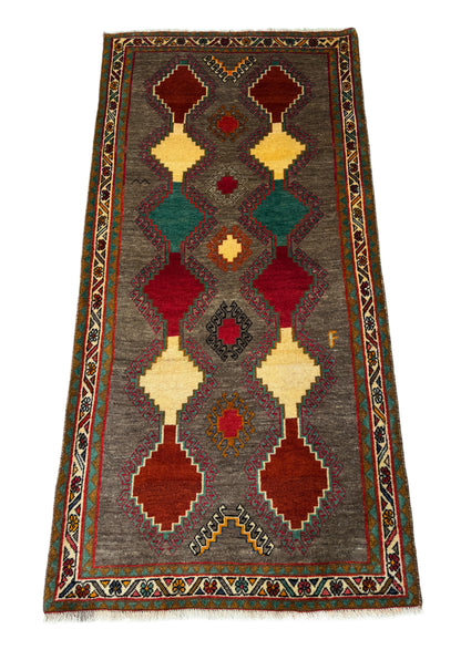 Nomadic Gabbeh, circa 1965, Persia 226x110cm | Rug# 6125