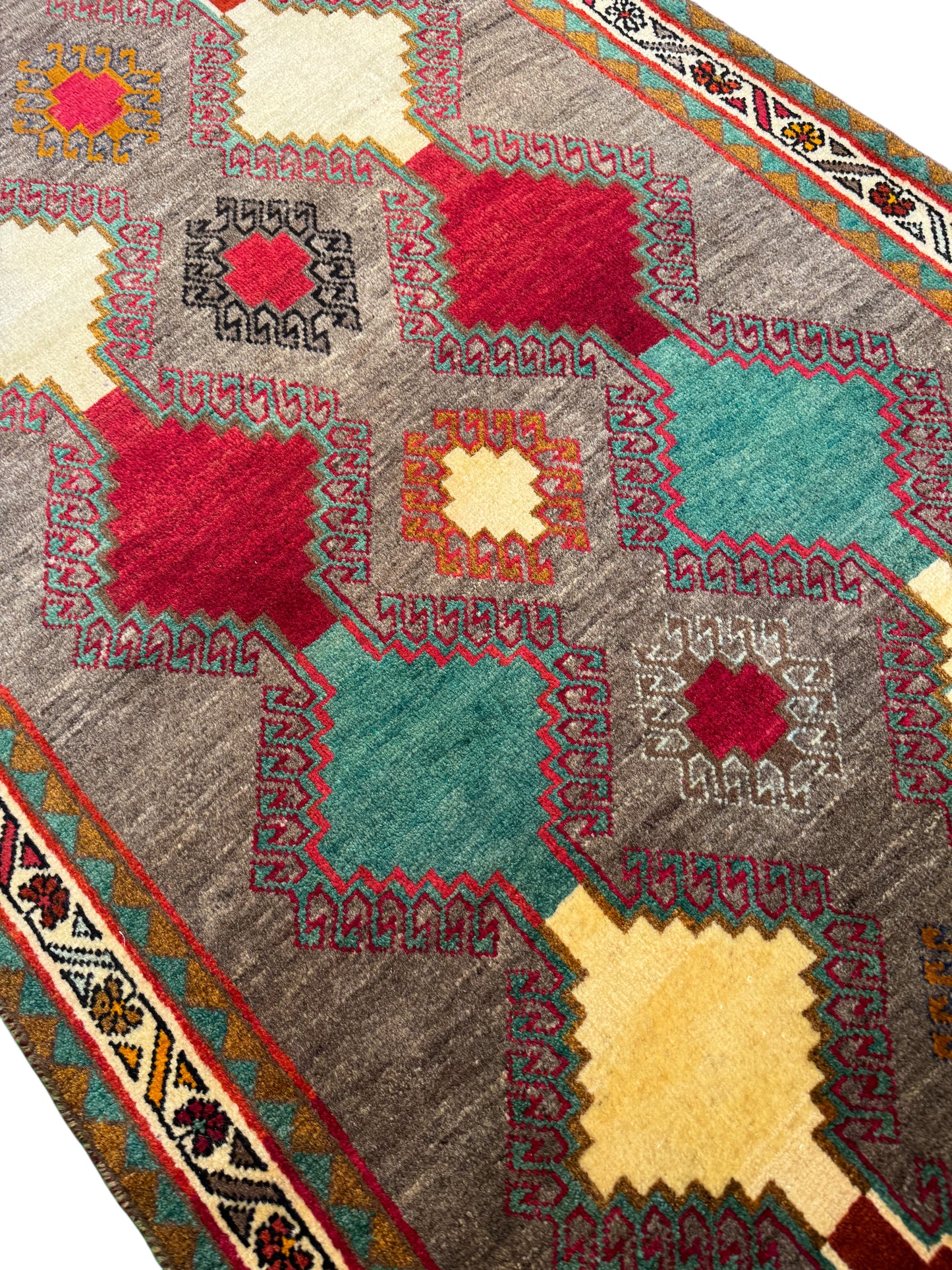 Nomadic Gabbeh, circa 1965, Persia 226x110cm | Rug# 6125
