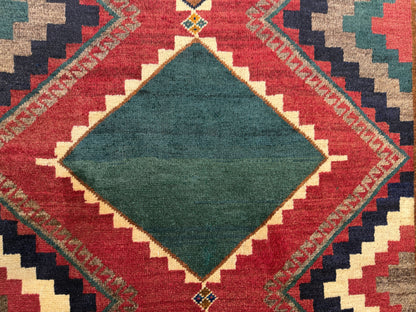 Vintage Qashqai Gabbeh, Persia, 250x100cm | Rug# 6131