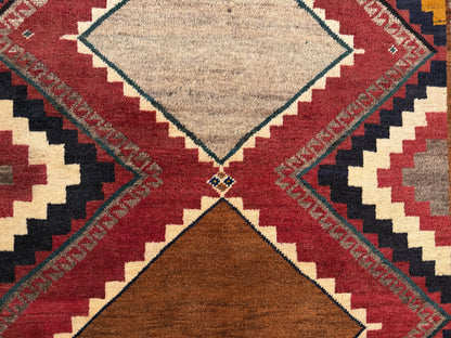 Vintage Qashqai Gabbeh, Persia, 250x100cm | Rug# 6131