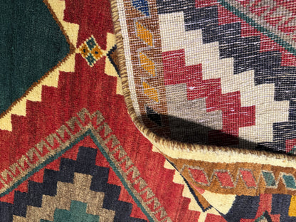 Vintage Qashqai Gabbeh, Persia, 250x100cm | Rug# 6131