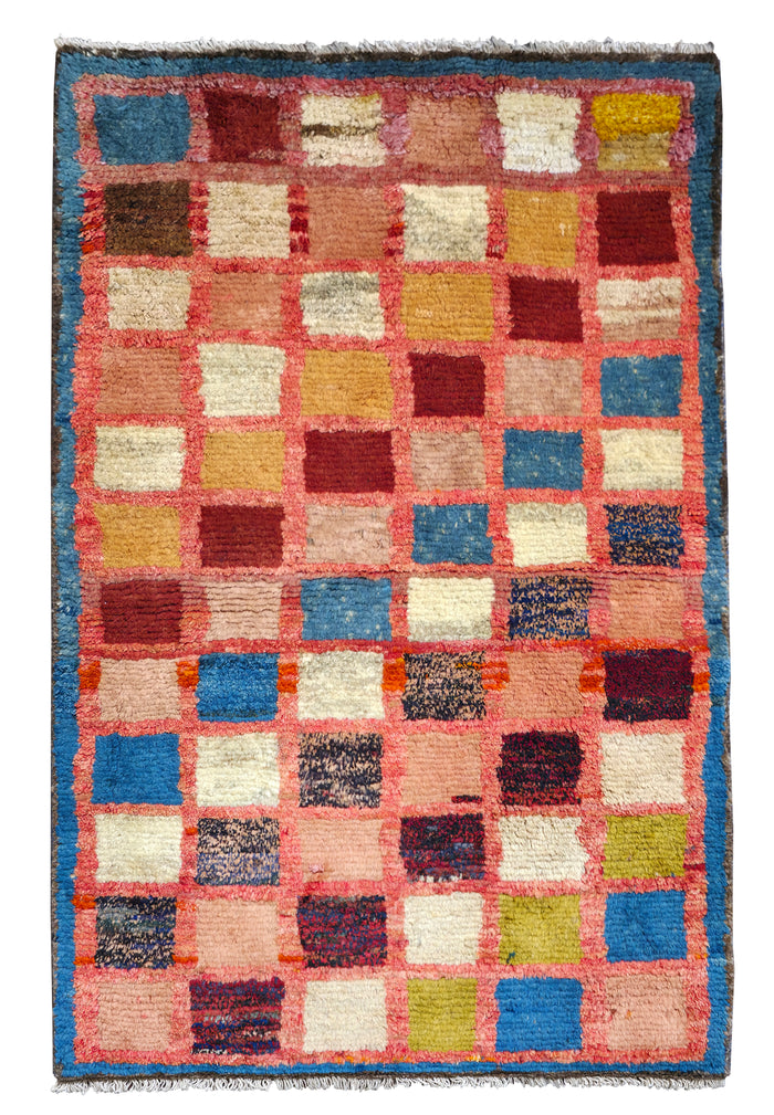 Hand knotted vintage Gabbeh rug 168×102 cm | Rug# 6175