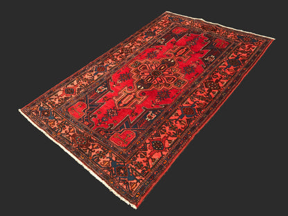 Persian Hamedan Khamseh Rug c.1950 206x130cm | Rug# 6202
