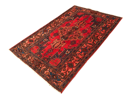 Persian Hamedan Khamseh Rug c.1950 206x130cm | Rug# 6202
