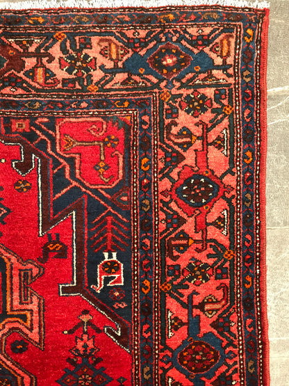 Persian Hamedan Khamseh Rug c.1950 206x130cm | Rug# 6202