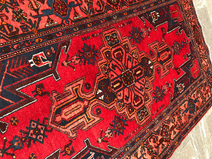 Persian Hamedan Khamseh Rug c.1950 206x130cm | Rug# 6202