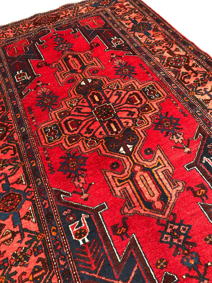 Persian Hamedan Khamseh Rug c.1950 206x130cm | Rug# 6202