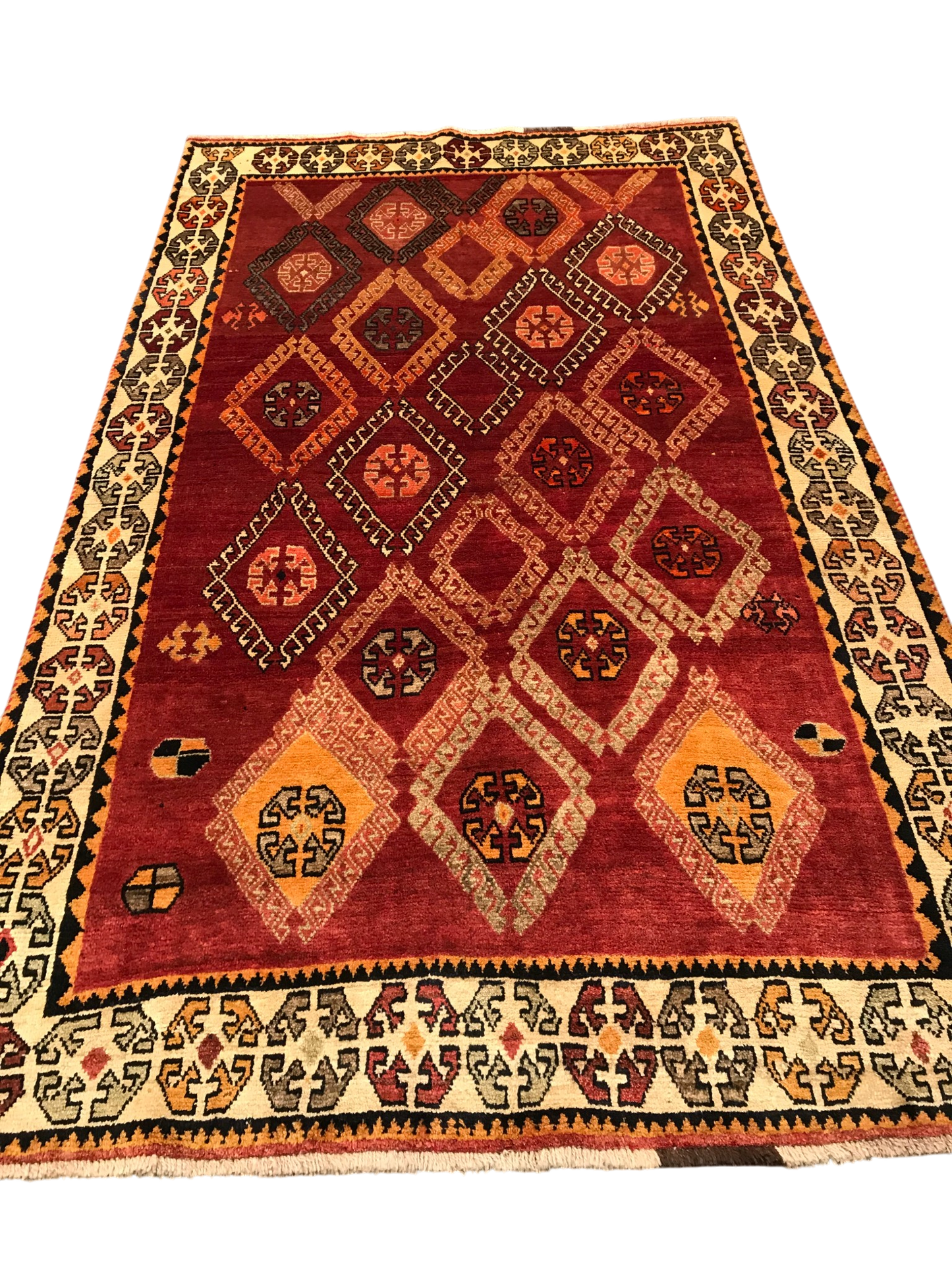 Persian vintage Gabbeh 225x136cm | Rug# 6214