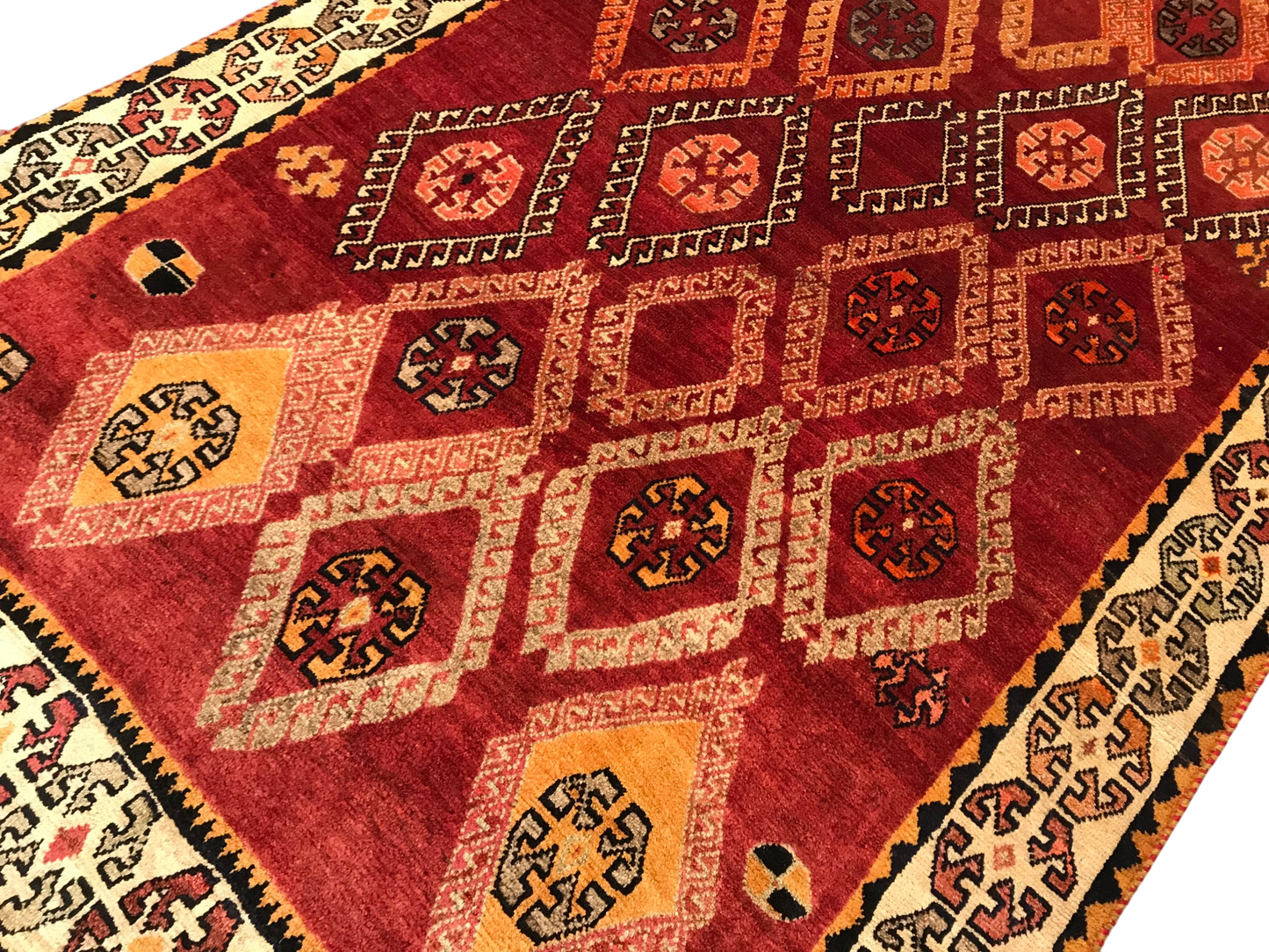 Persian vintage Gabbeh 225x136cm | Rug# 6214
