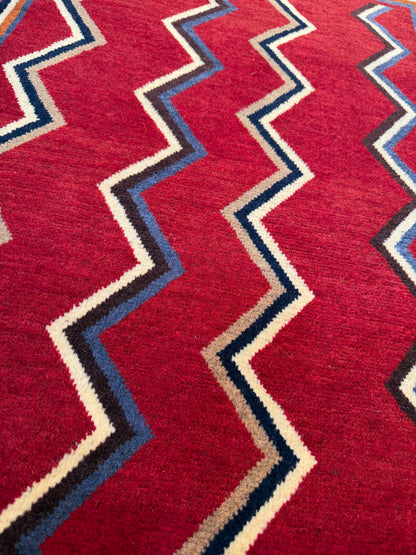Nomadic Kashkuli poshtie, circa 1970, Persia 95x60cm | Rug# 6286