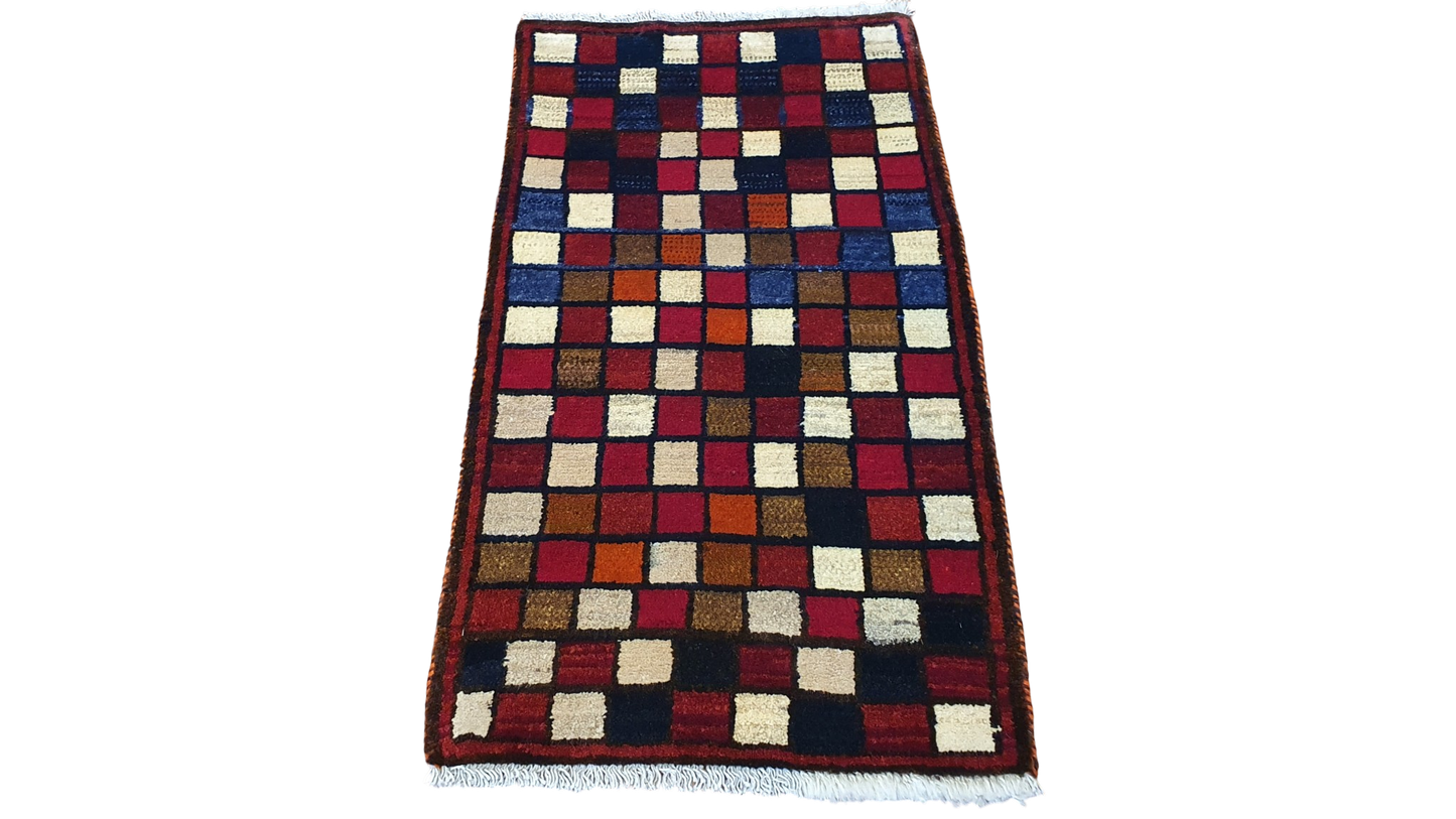 Vintage Nomadic Qashqai Gabbeh 108x56cm | Rug# 6298