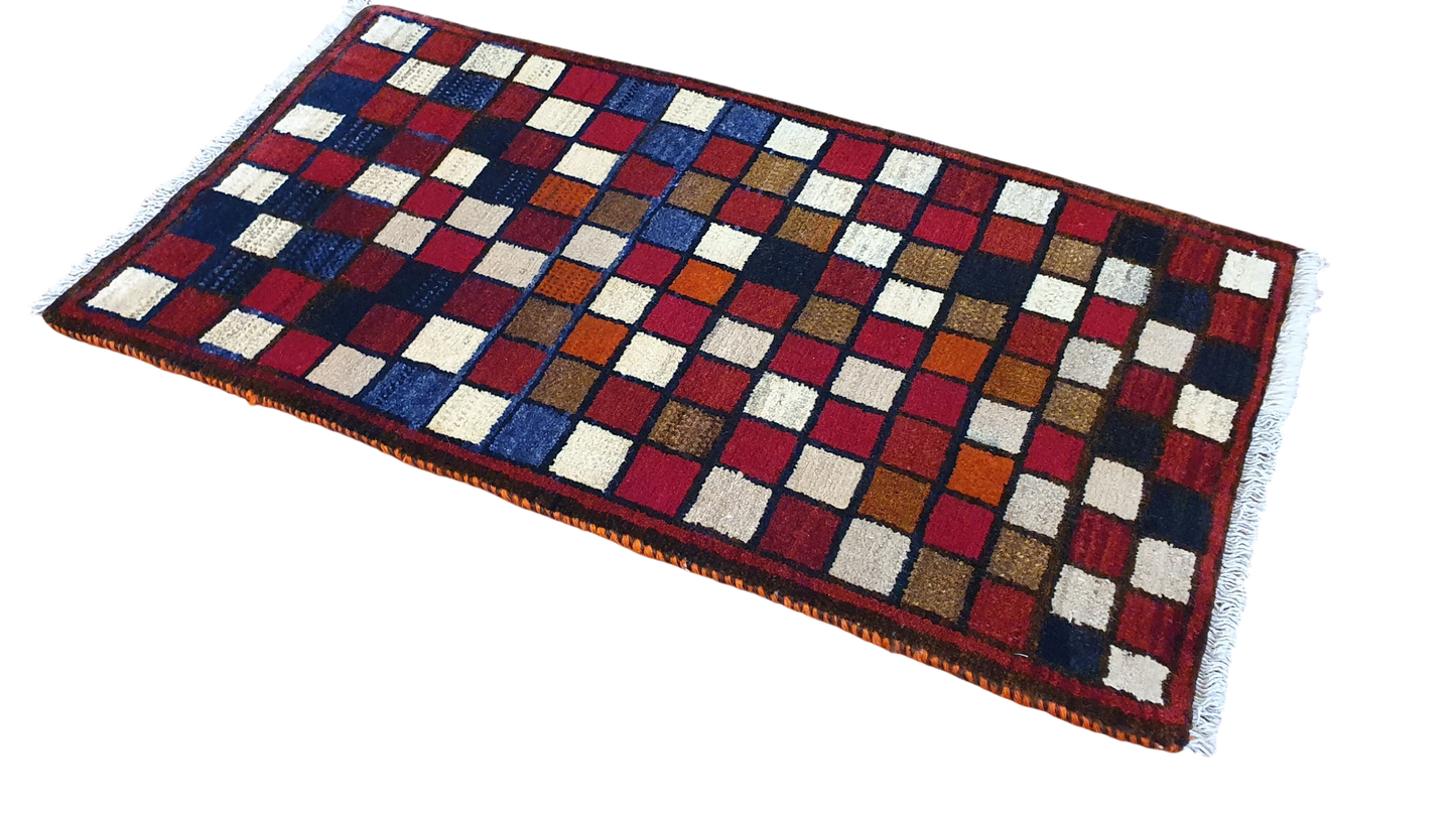 Vintage Nomadic Qashqai Gabbeh 108x56cm | Rug# 6298