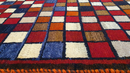 Vintage Nomadic Qashqai Gabbeh 108x56cm | Rug# 6298