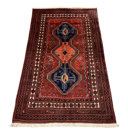 Tribal Koohi by Afshar settlers in Kerman region 205×125 cm | Rug# 6478