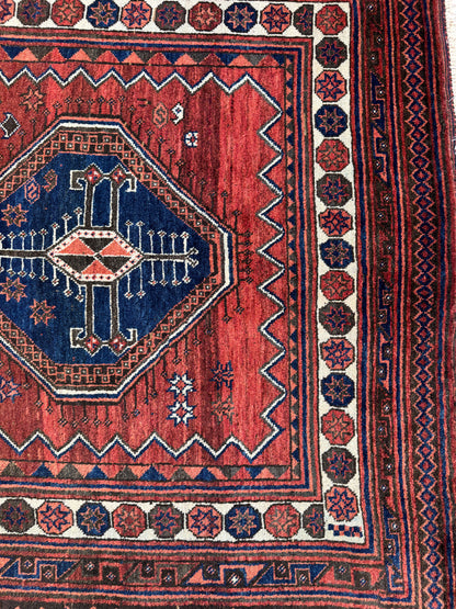 Tribal Koohi by Afshar settlers in Kerman region 205×125 cm | Rug# 6478