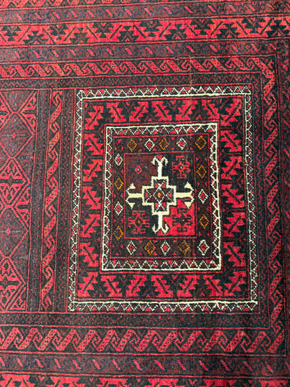 Nomadic Balouch, woven in Khorassan, near Quchan, circa 1950, Persia  198X105 cm | Rug# 6540