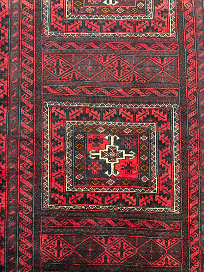 Nomadic Balouch, woven in Khorassan, near Quchan, circa 1950, Persia  198X105 cm | Rug# 6540