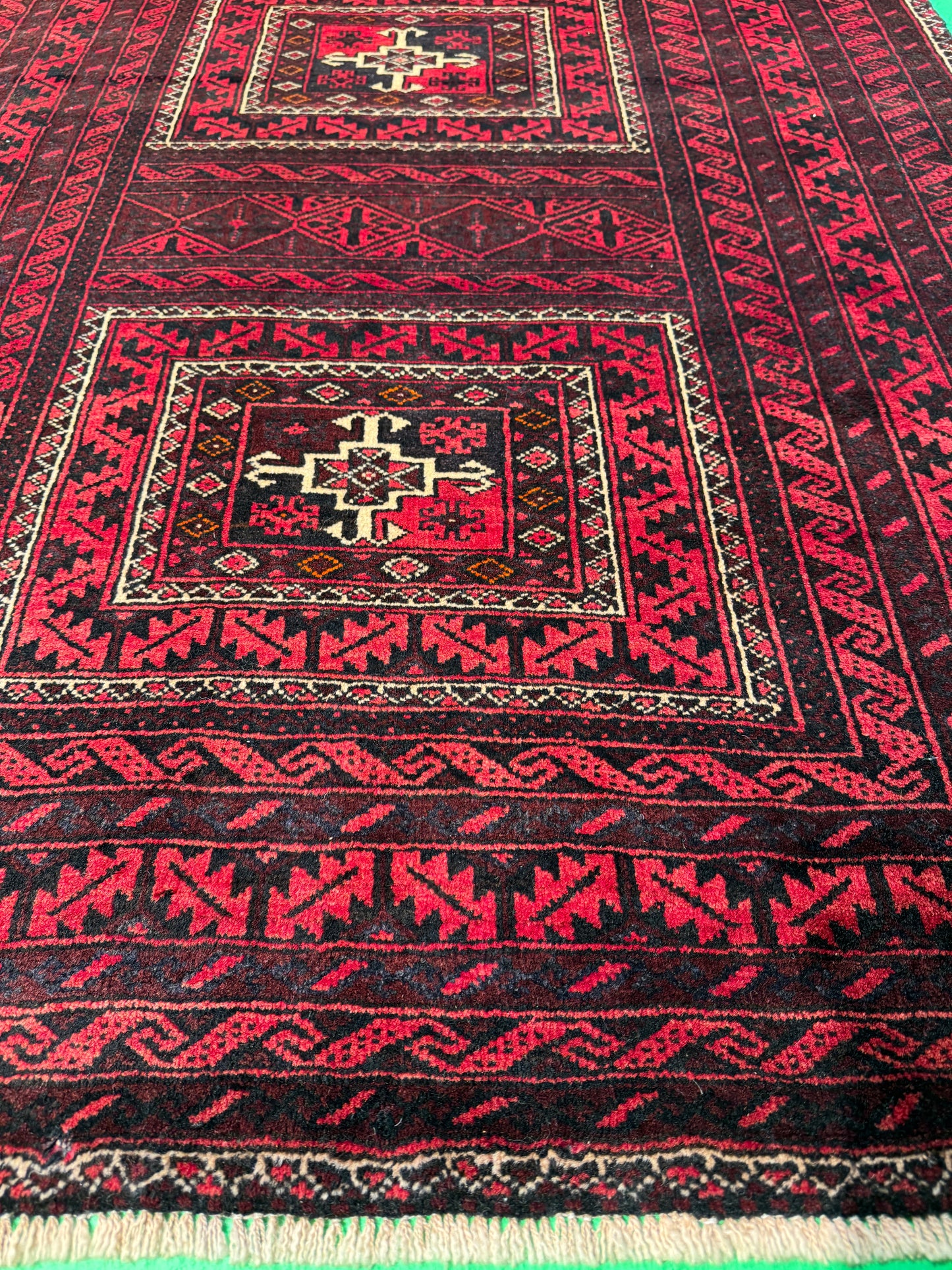 Nomadic Balouch, woven in Khorassan, near Quchan, circa 1950, Persia  198X105 cm | Rug# 6540