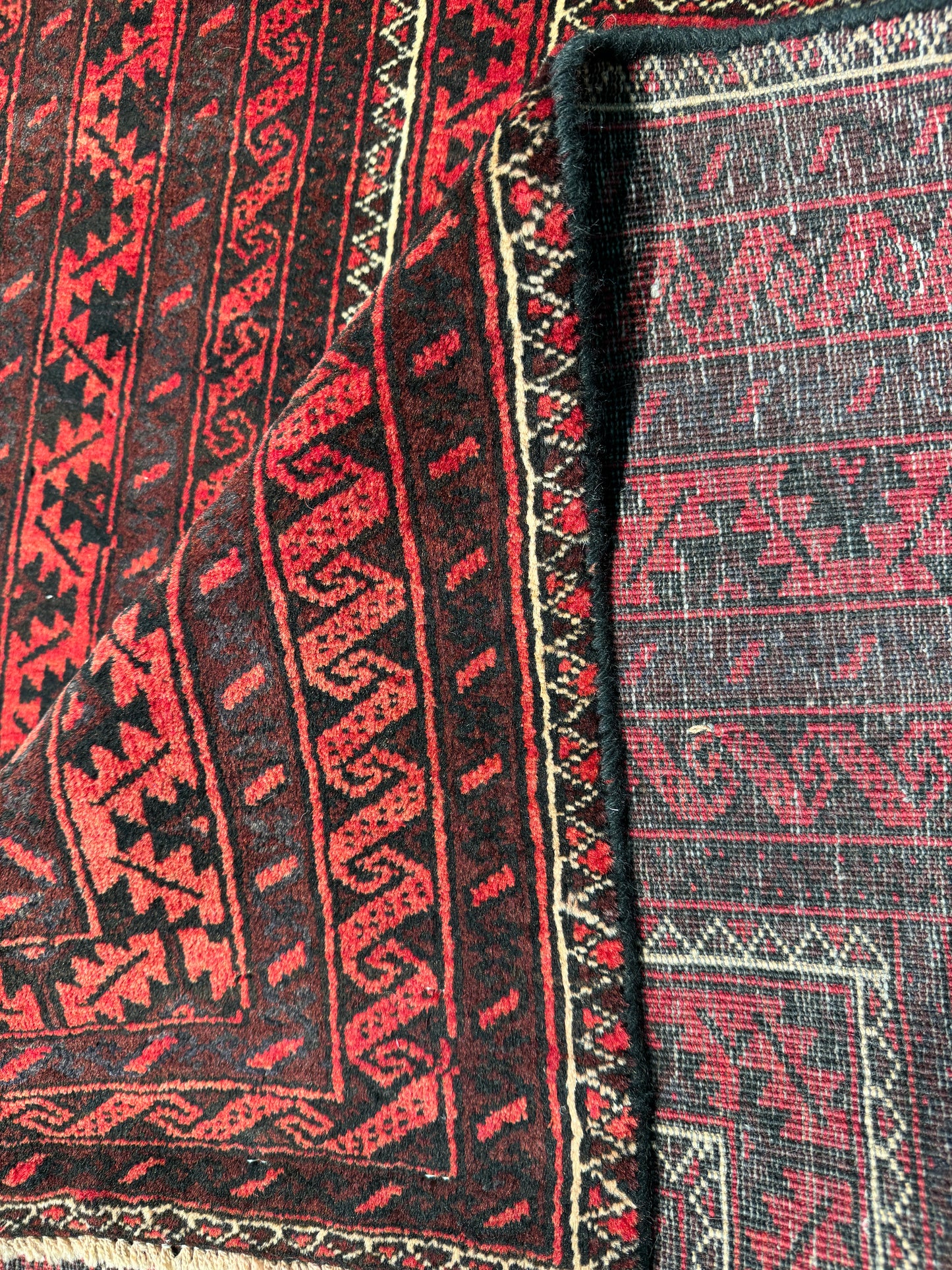 Nomadic Balouch, woven in Khorassan, near Quchan, circa 1950, Persia  198X105 cm | Rug# 6540