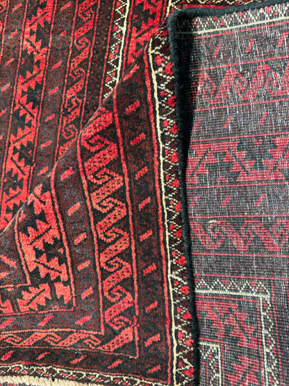 Nomadic Balouch, woven in Khorassan, near Quchan, circa 1950, Persia  198X105 cm | Rug# 6540