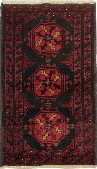 Nomadic Balouch Prayer rug, very fine 147x87cm | Rug# 6546