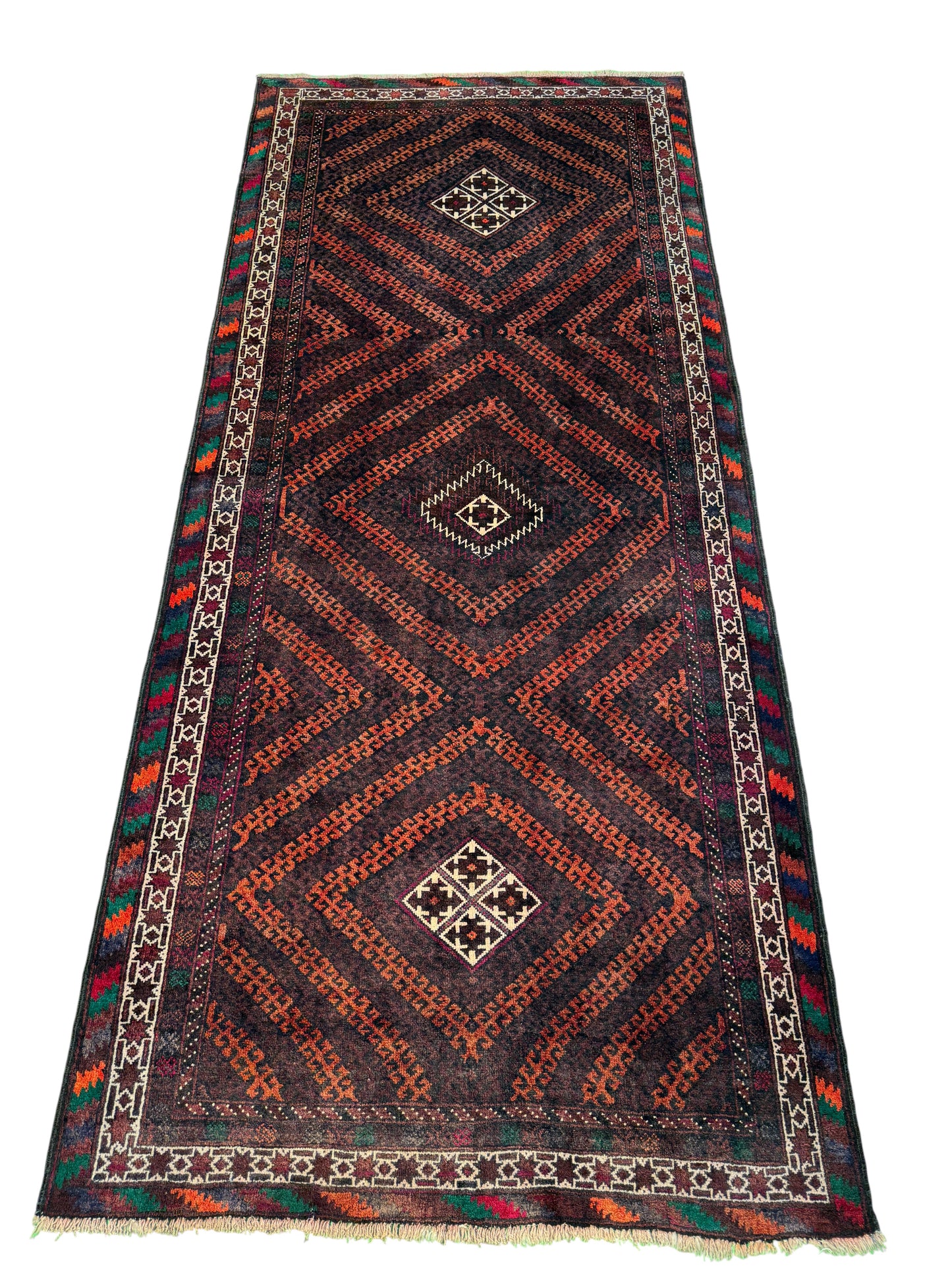 Black tribe Balouch, Cira 1950, Persia 238X107 cm | Rug# 6597