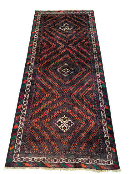 Black tribe Balouch, Cira 1950, Persia 238X107 cm | Rug# 6597
