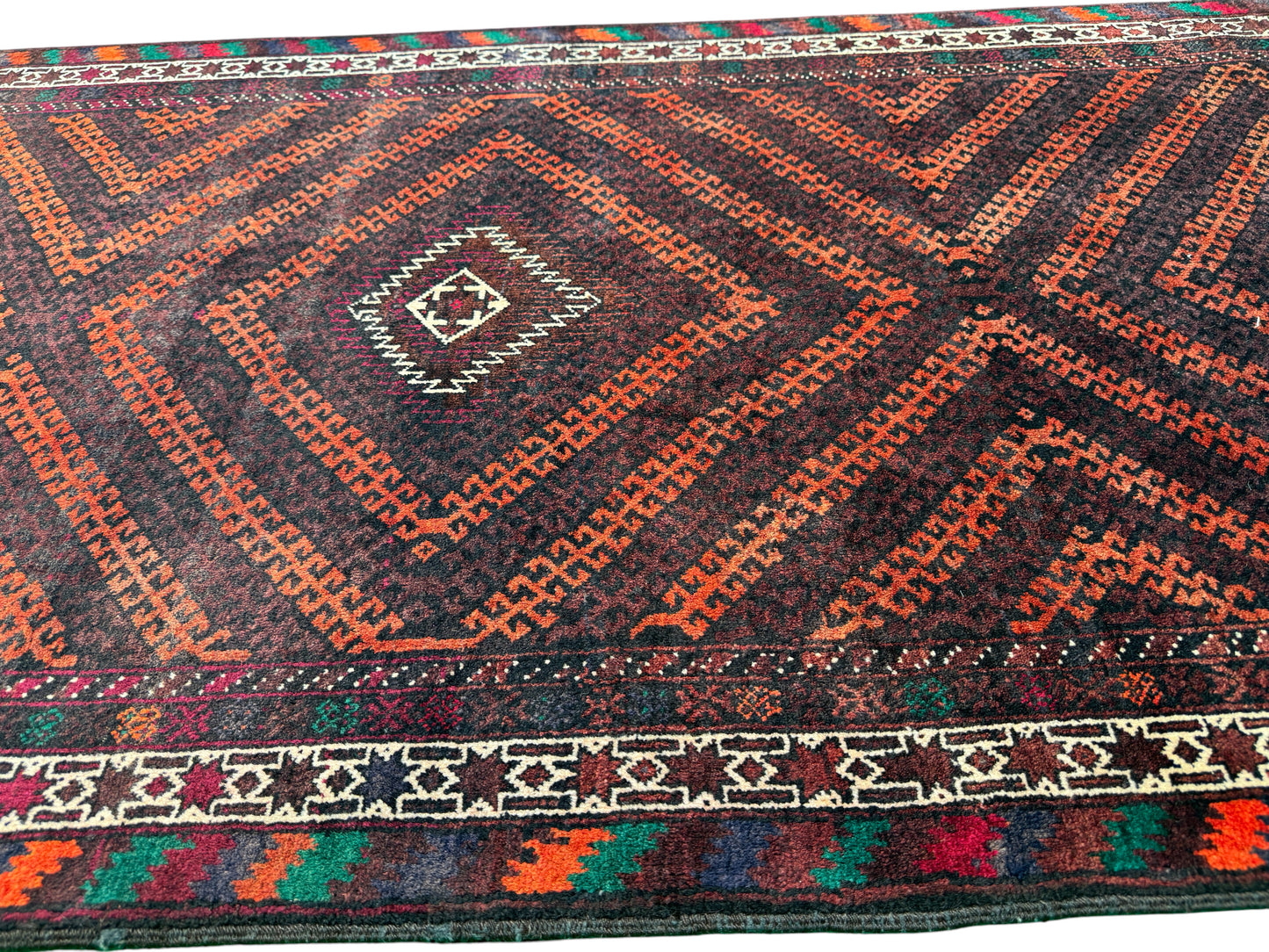 Black tribe Balouch, Cira 1950, Persia 238X107 cm | Rug# 6597