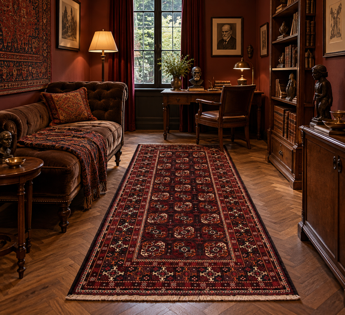Persian Baluch Tribal Rug 242x110 cm | Rug# 6608