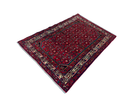 Hand-knotted Persian Hamedan rug 159×105cm | Rug#6623