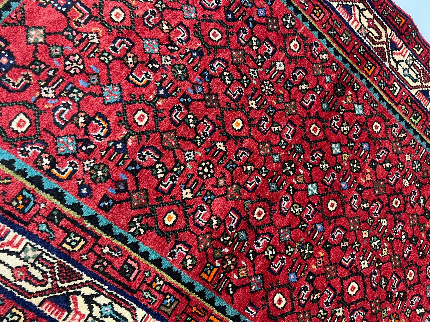 Hand-knotted Persian Hamedan rug 159×105cm | Rug#6623