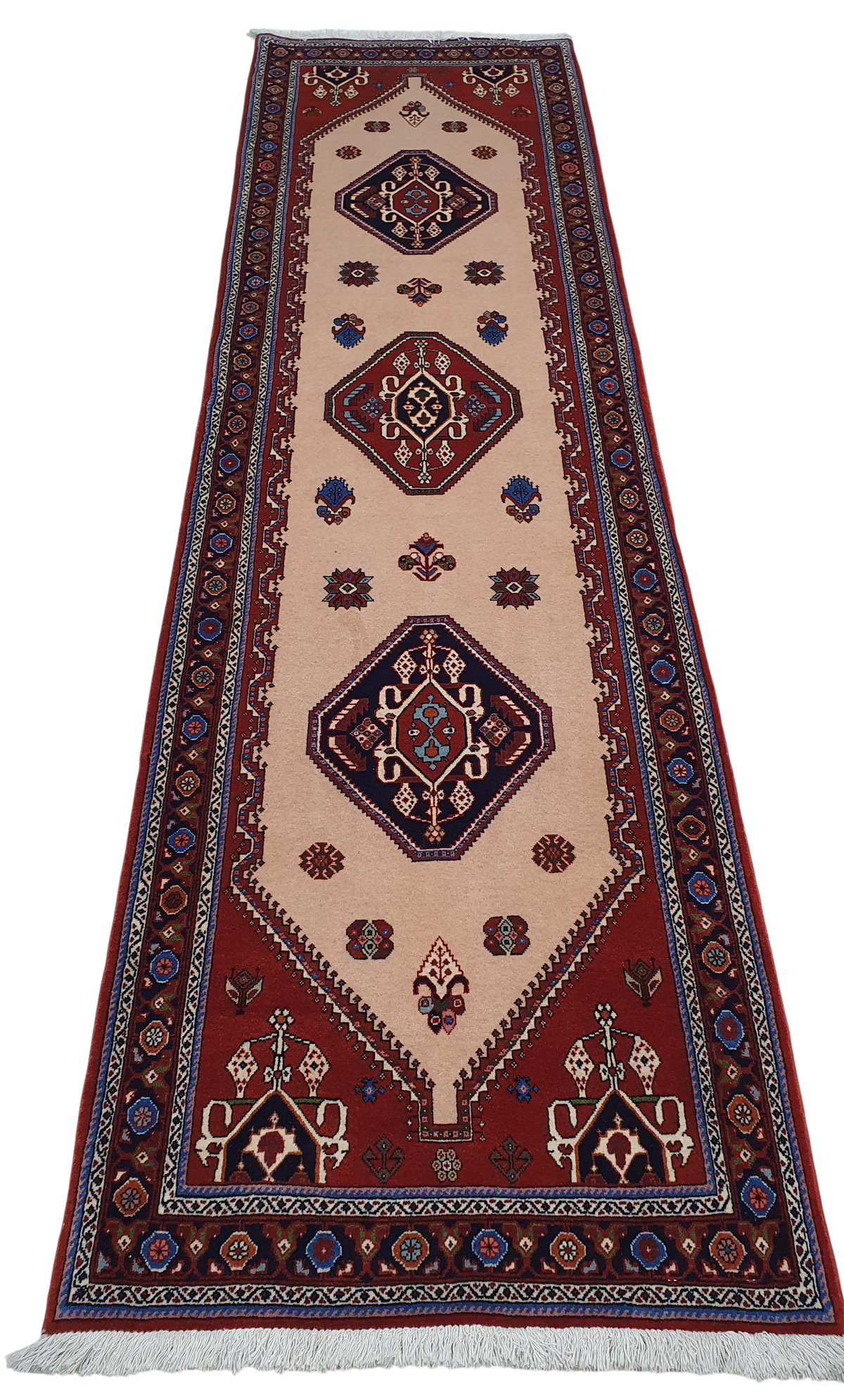 Superfine Sherkas Kashkuli-Qashqai Persian Runner 305×82 cm | | Rug# 6649