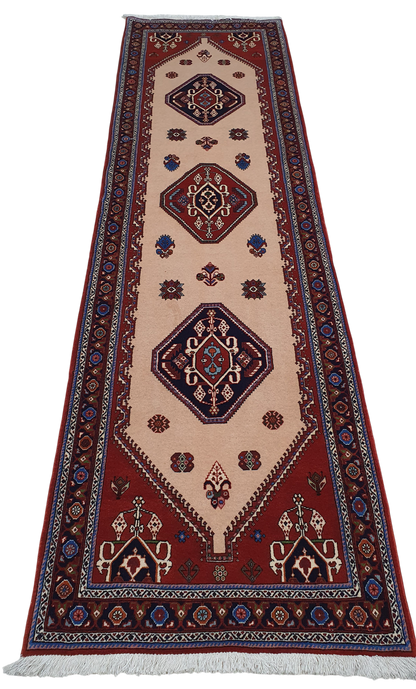 Superfine Sherkas Kashkuli-Qashqai Persian Runner 305×82 cm | | Rug# 6649