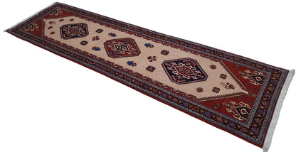 Superfine Sherkas Kashkuli-Qashqai Persian Runner 305×82 cm | | Rug# 6649