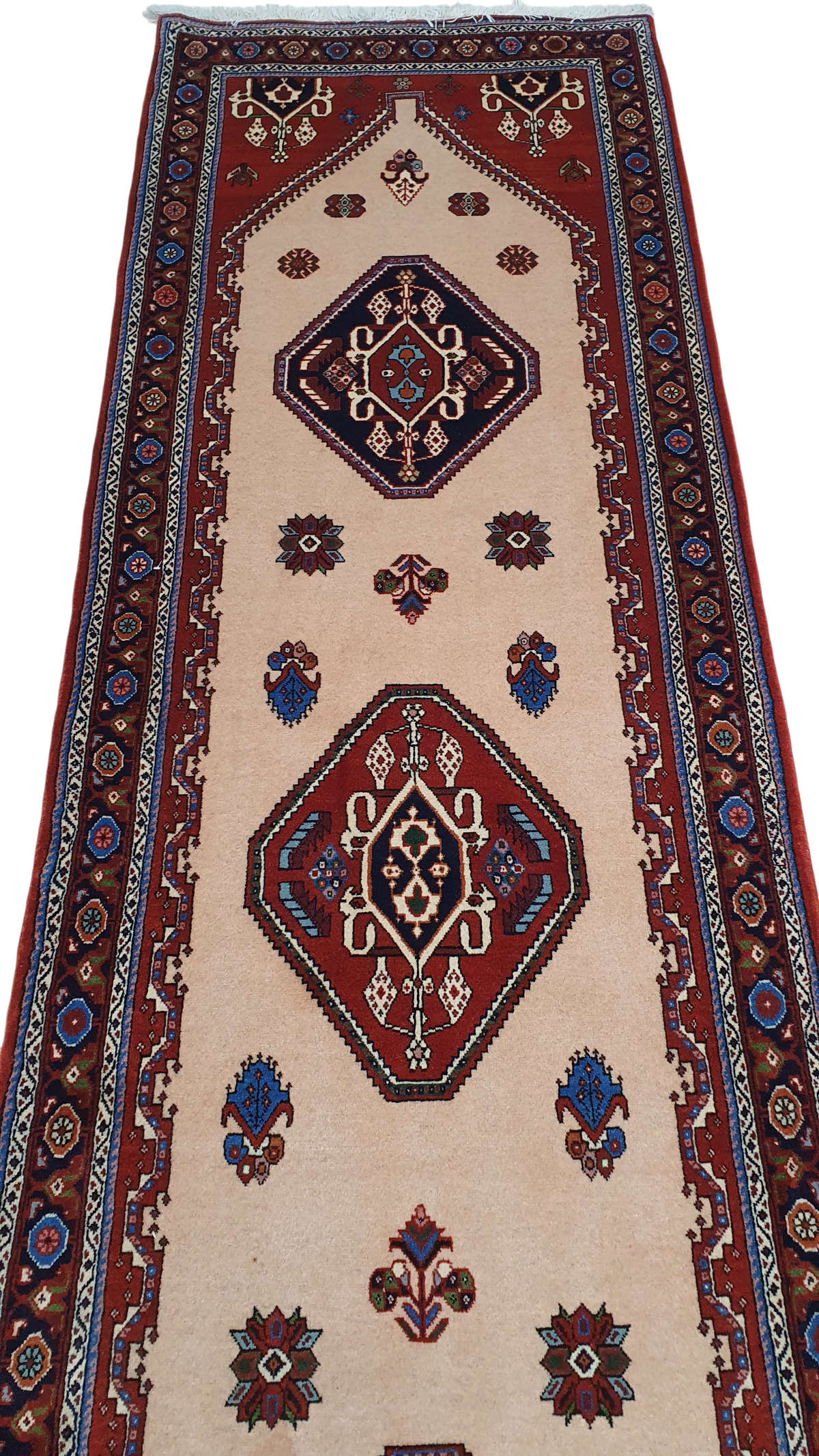 Superfine Sherkas Kashkuli-Qashqai Persian Runner 305×82 cm | | Rug# 6649