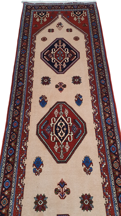 Superfine Sherkas Kashkuli-Qashqai Persian Runner 305×82 cm | | Rug# 6649