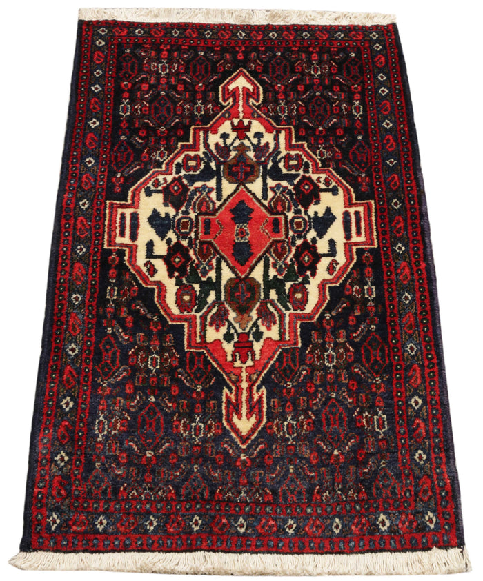 Hand-Knotted Persian Senneh Poshtie 107x62cm | Rug# 6714