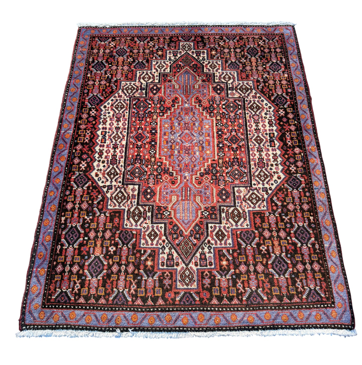 Persian Senneh Poshtie rug, woven in Sunanda 103x74cm | Rug# 6774