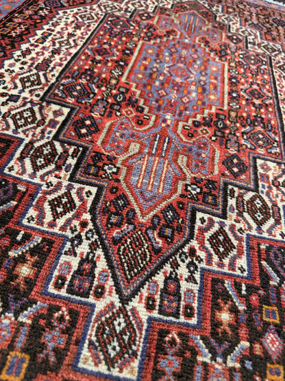 Persian Senneh Poshtie rug, woven in Sunanda 103x74cm | Rug# 6774