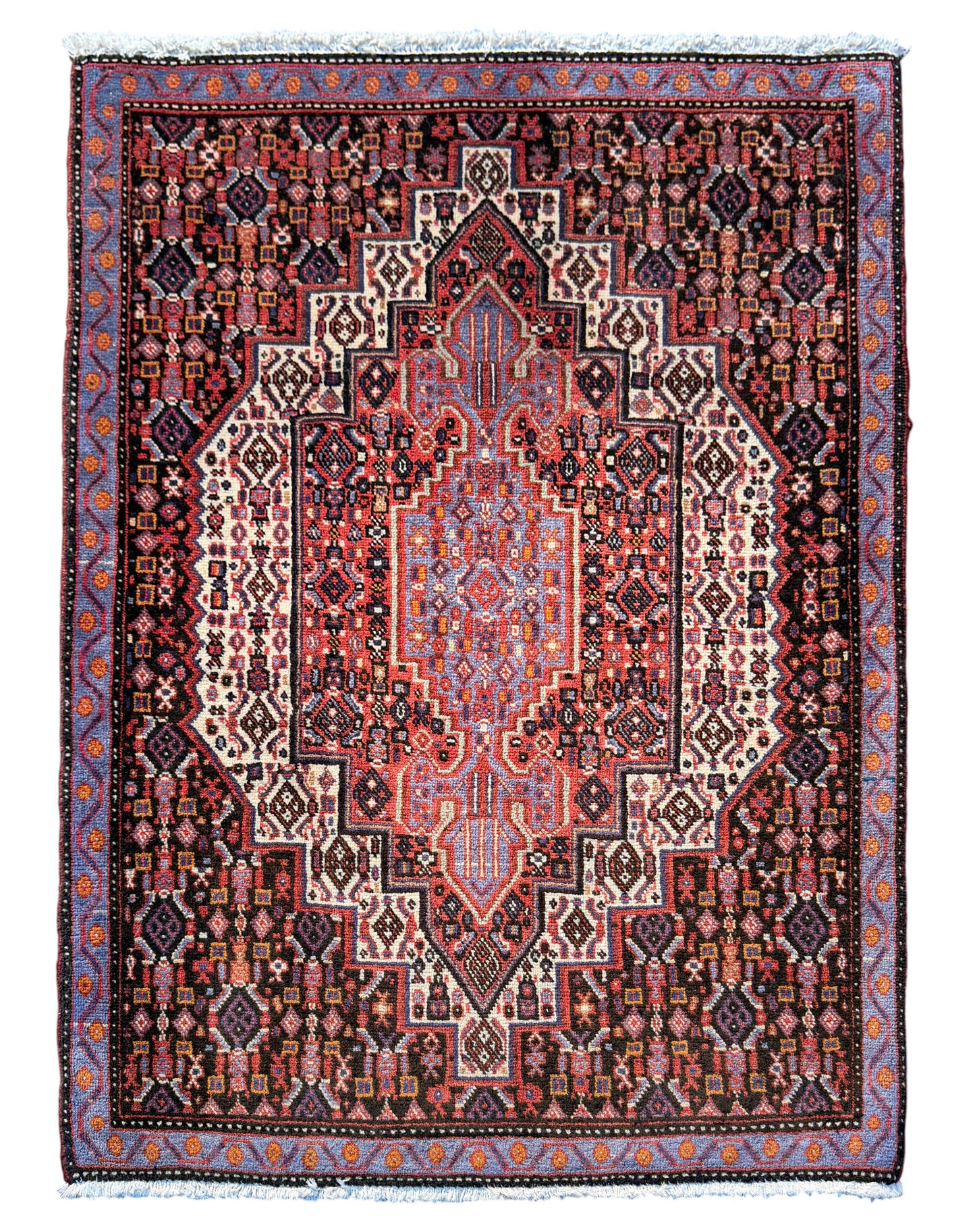 Persian Senneh Poshtie rug, woven in Sunanda 103x74cm | Rug# 6774