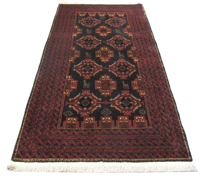 Traditional Baluch tribal design  220x116cm | Rug#6845