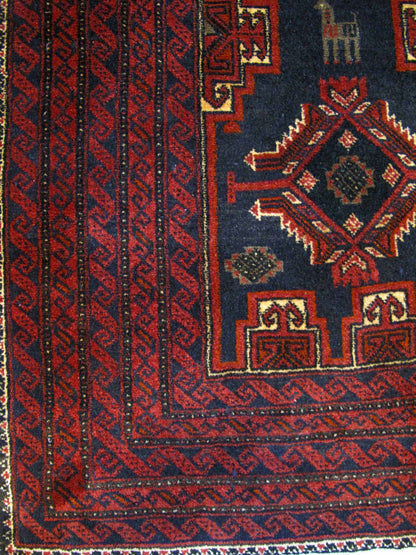 Traditional Baluch tribal design  220x116cm | Rug#6845