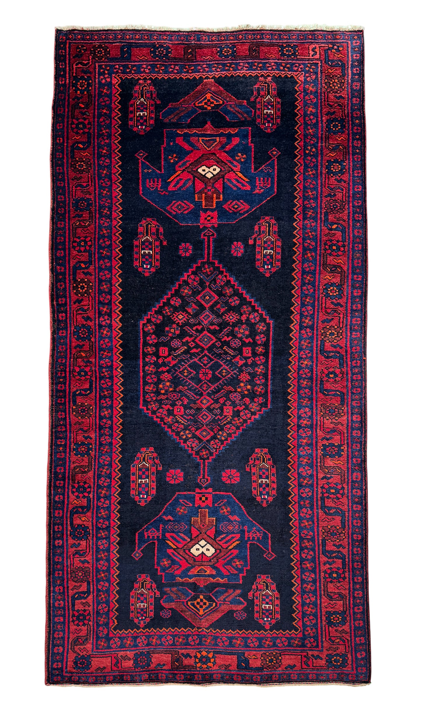 Vintage Qoltogh-Bijar, Persia 268x130cm | Rug# 6871