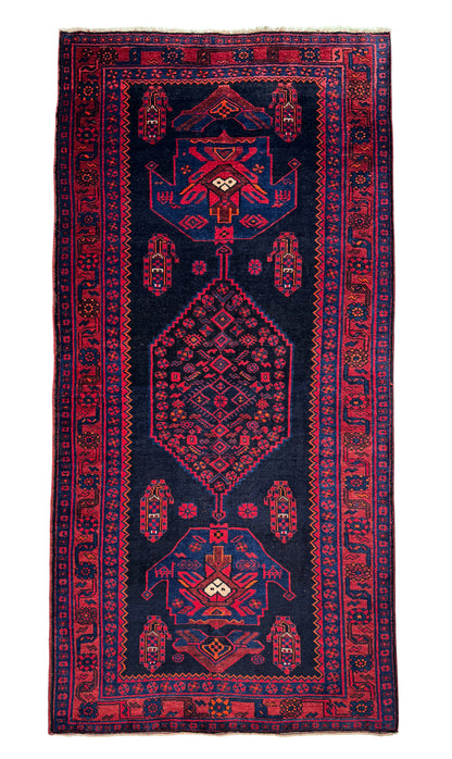 Vintage Qoltogh-Bijar, Persia 268x130cm | Rug# 6871